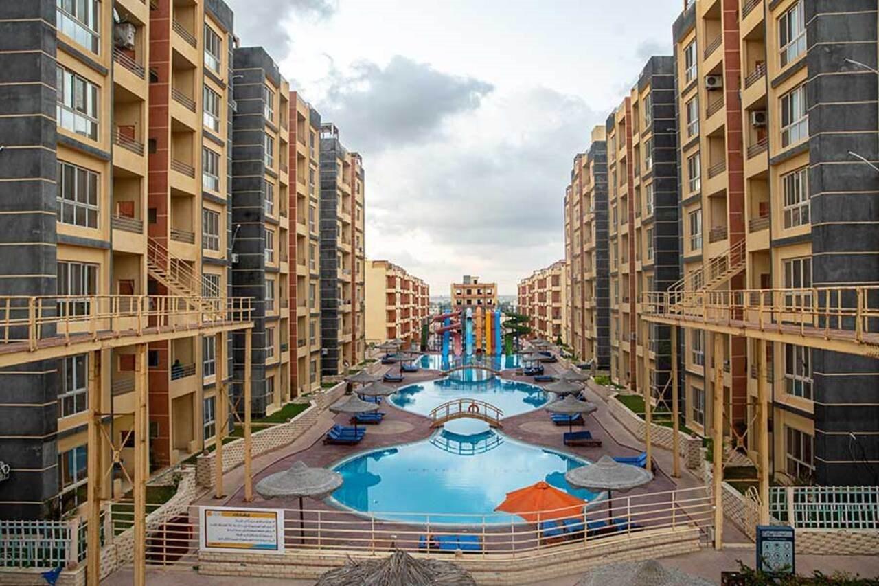 Retal View North Coast Aqua Park Hotel El Alamein Exterior foto